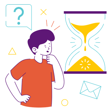 Wait a minute  イラスト