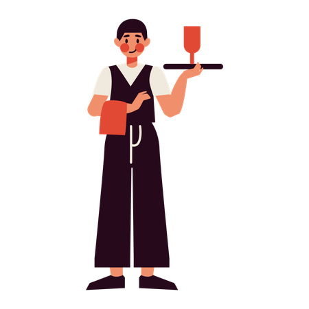 Waiter  Illustration