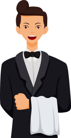 Waiter  Illustration