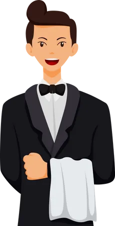 Waiter  Illustration