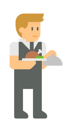 Waiter  Illustration