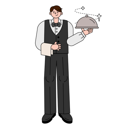 Waiter  Illustration