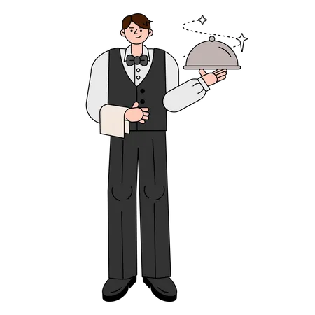 Waiter  Illustration