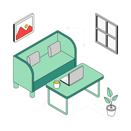 Waiting Lobby  Illustration