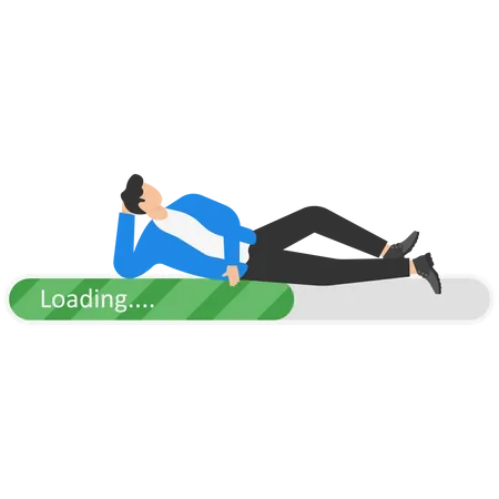 Waiting web loading  Illustration