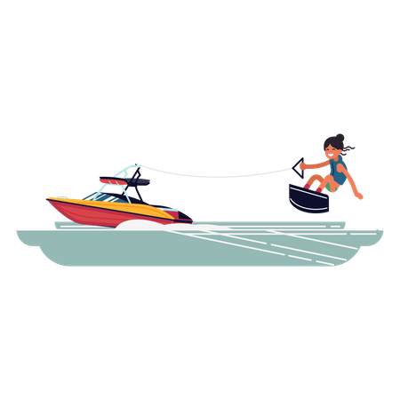 Wakeboarding  Illustration