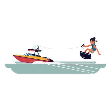 Wakeboarding  Illustration