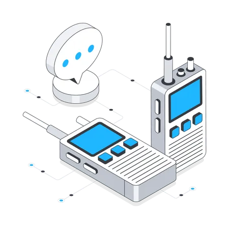 Walkie-talkie  Illustration