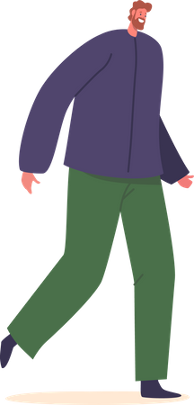 Walking Male  Illustration