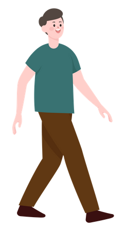 Walking man  Illustration