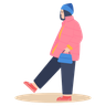 illustration for walking