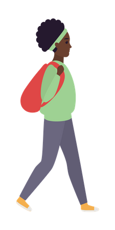 Walking Woman  Illustration