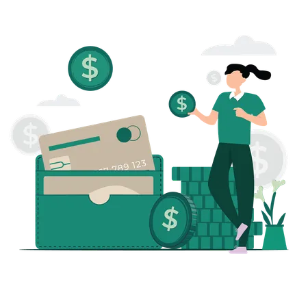 Wallet Money  Illustration