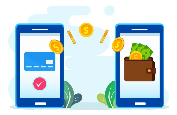 Wallet Payment  Illustration