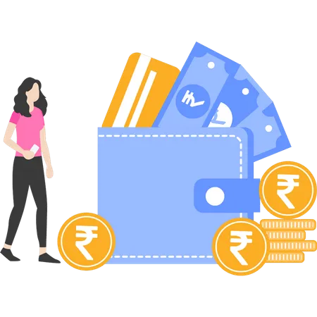 Wallet payment  Illustration