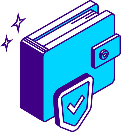Wallet security  Illustration