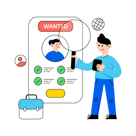 Wanted Employees  Illustration