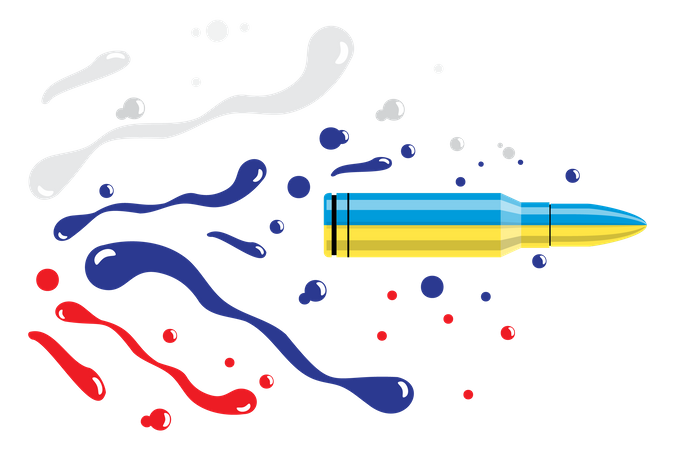 War between Ukraine VS Russia  Illustration