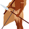 illustration for holding spear