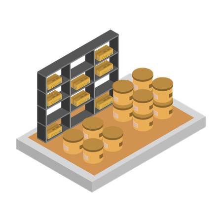 Warehouse  Illustration
