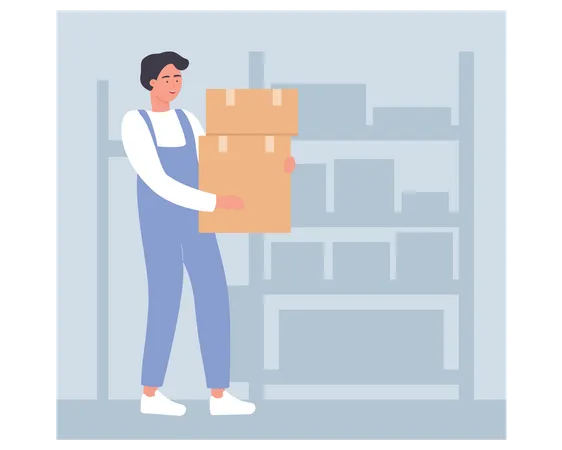 Warehouse Associate  Illustration