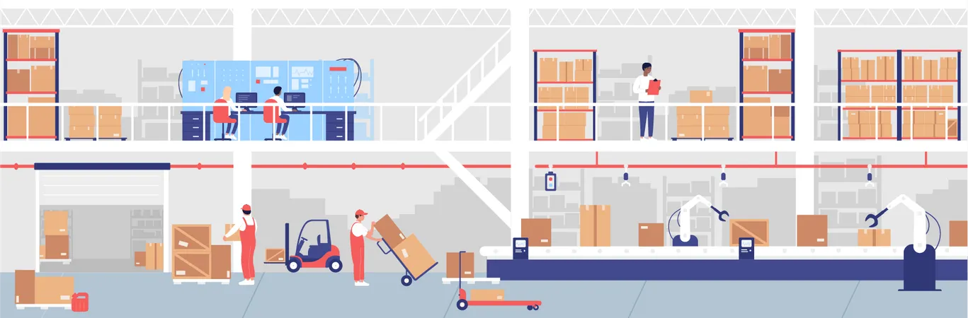 Warehouse Facility  Illustration