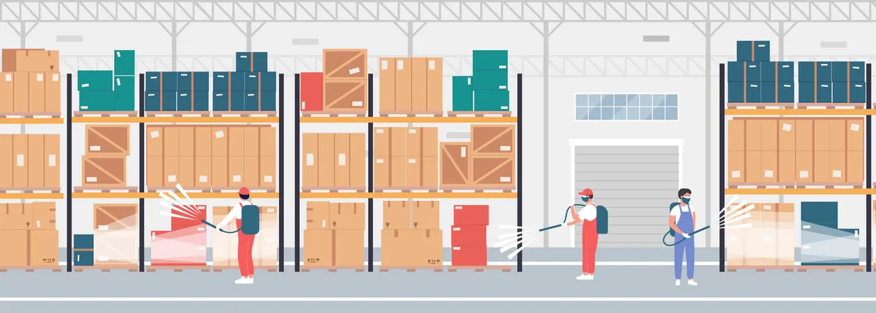 Warehouse Facility  Illustration