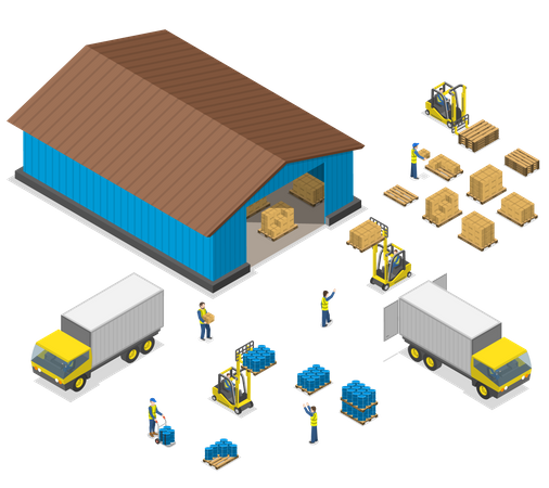 Warehouse  Illustration