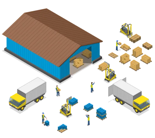 Warehouse  Illustration