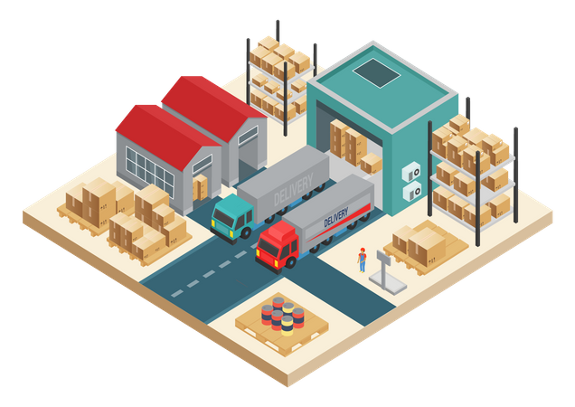 Warehouse  Illustration