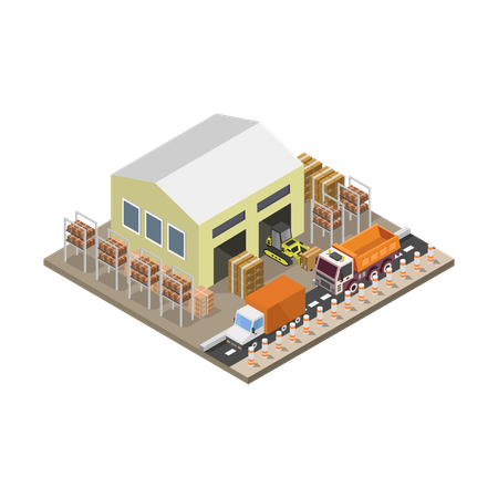 Warehouse  Illustration