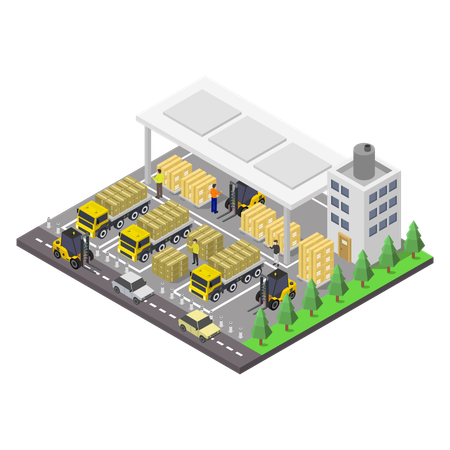 Warehouse  Illustration