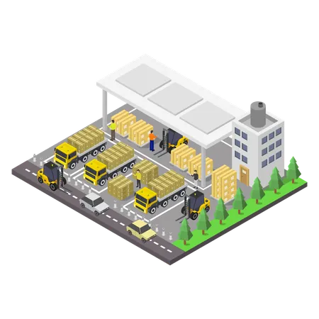 Warehouse  Illustration