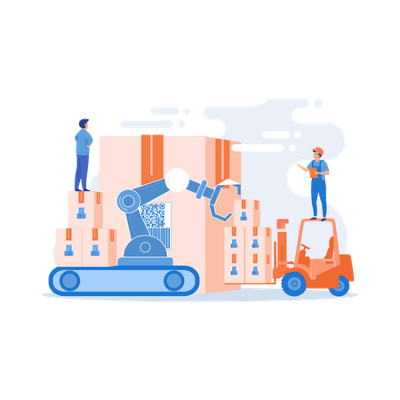 Warehouse logistics  Illustration