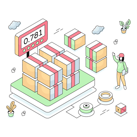 Warehouse management countdown starts  Illustration