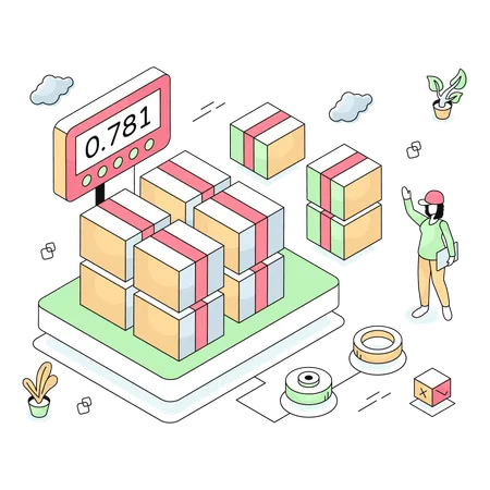 Warehouse management countdown starts  Illustration