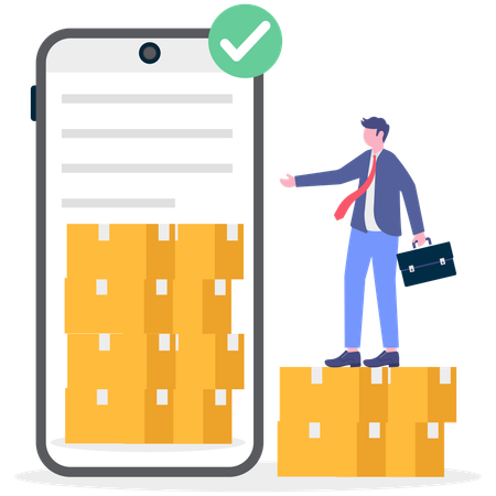 Warehouse management  Illustration