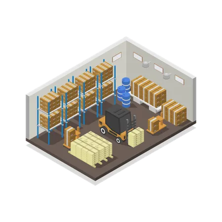 Warehouse Room  Illustration