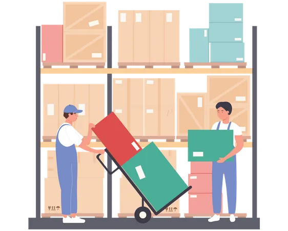 Warehouse Staff  Illustration