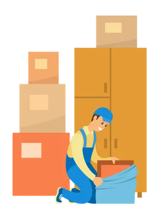 Warehouse worker  Illustration