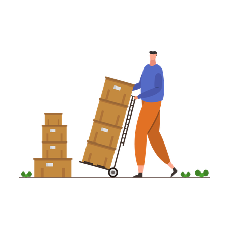 Warehouse Worker  Illustration