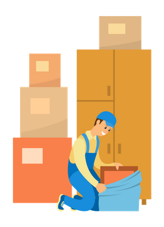 Warehouse worker  Illustration