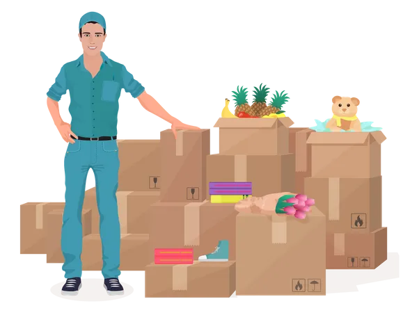 Warehouse Worker  Illustration