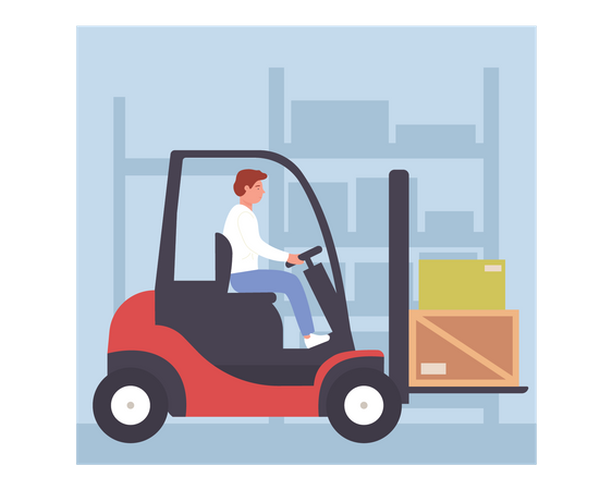 Warehouse Worker  Illustration