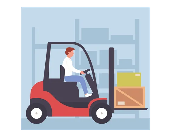 Warehouse Worker  Illustration