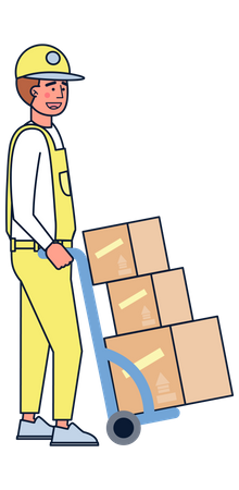 Warehouse worker  Illustration