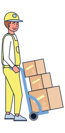 Warehouse worker  Illustration