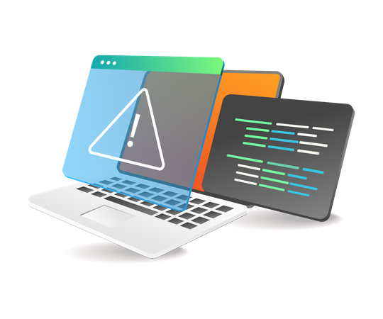 Warning in computer programming language  Illustration