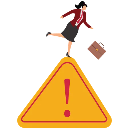 Warnings that may lead to business risks  Illustration