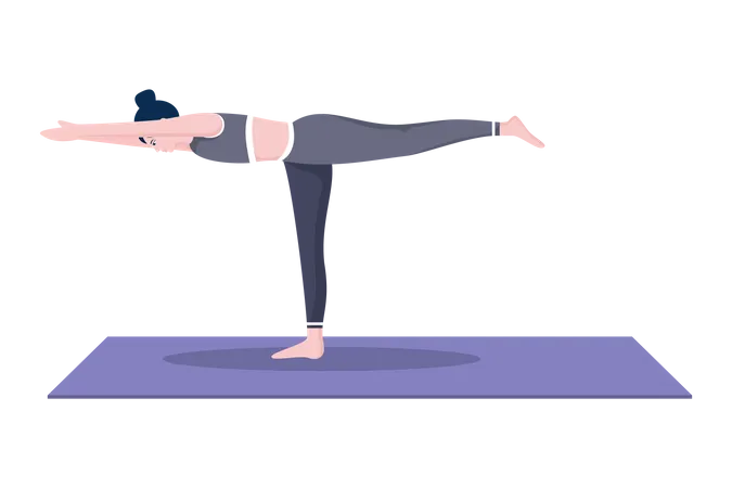 Warrior pose  Illustration